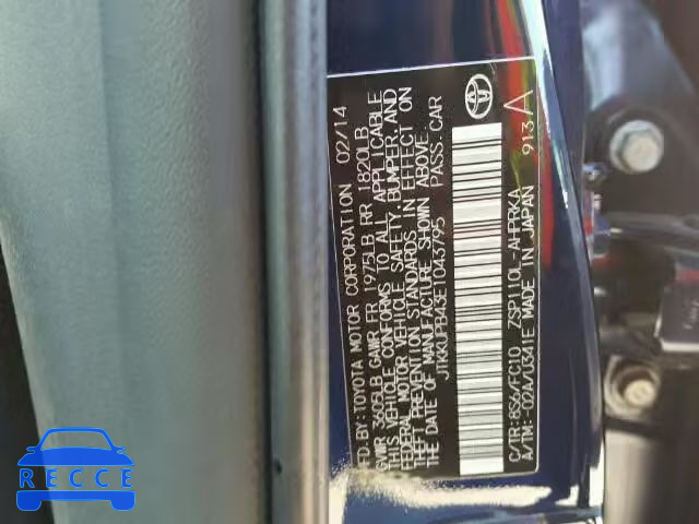 2014 TOYOTA SCION XD JTKKUPB43E1043795 зображення 9