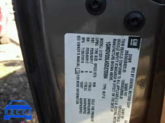 2005 PONTIAC MONTANA SV 1GMDV33L45D270984 image 9