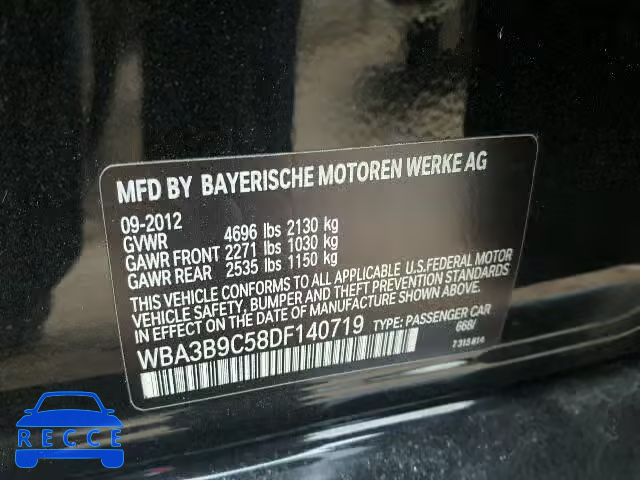 2013 BMW 335XI WBA3B9C58DF140719 image 9