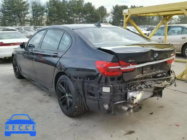 2016 BMW 750I XDRIV WBA7F2C58GG419101 зображення 2