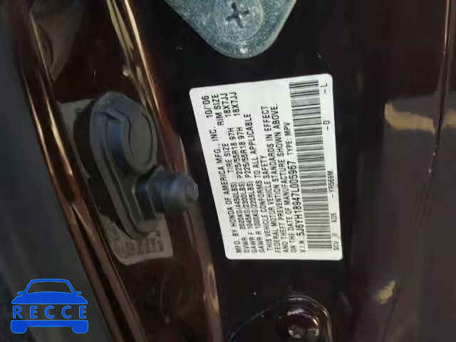 2007 HONDA ELEMENT SC 5J6YH18947L005967 image 9