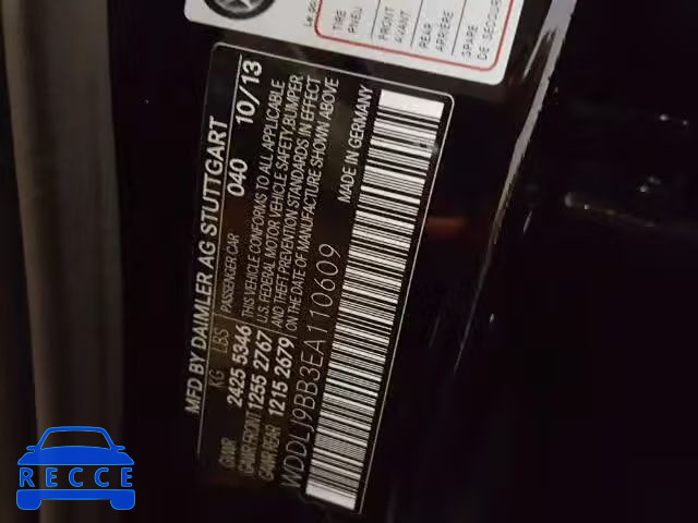 2014 MERCEDES-BENZ CLS550 4MA WDDLJ9BB3EA110609 зображення 9