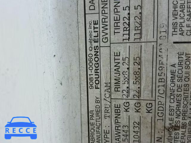 2009 GMC C7500 C7C0 1GDP7C1B59F401819 image 9