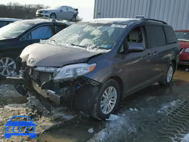 2014 TOYOTA SIENNA XLE 5TDYK3DC4ES410470 image 1