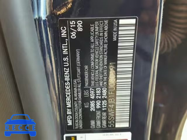 2015 MERCEDES-BENZ C300 55SWF4JB1FU080191 image 9