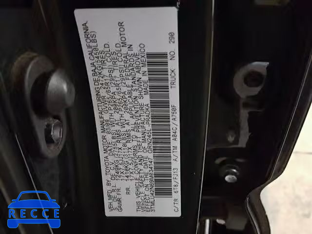 2009 TOYOTA TACOMA DOU 3TMLU42N69M034147 image 9
