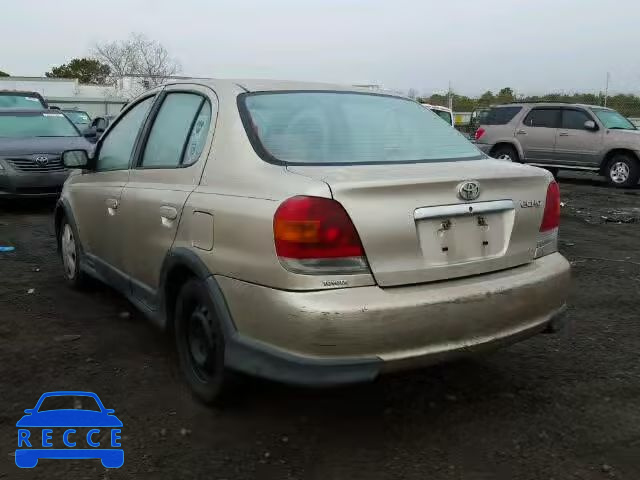 2003 TOYOTA ECHO JTDBT123930283077 image 2