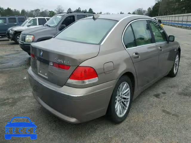 2004 BMW 745LI WBAGN635X4DS53977 зображення 3