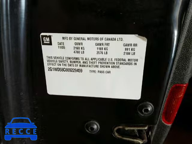 2006 CHEVROLET IMPALA SUP 2G1WD58C669229459 image 9