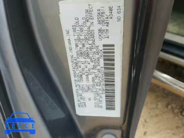 2004 TOYOTA TUNDRA ACC 5TBRT34154S442318 image 9