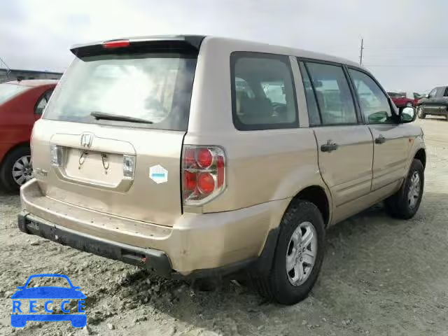 2006 HONDA PILOT LX 5FNYF28106B046027 зображення 3