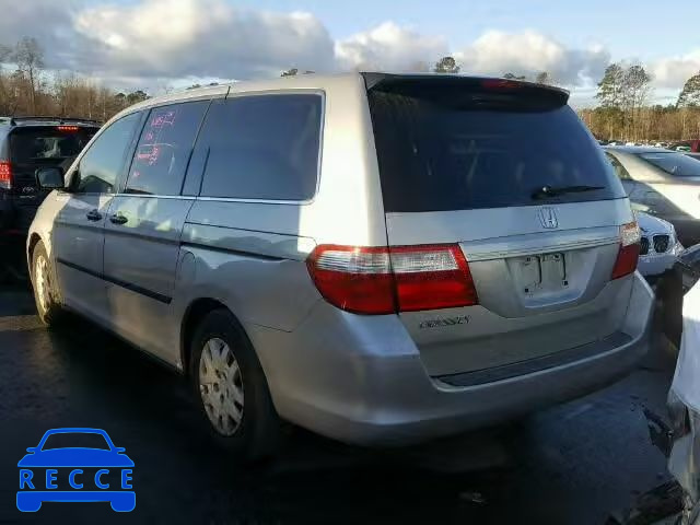 2007 HONDA ODYSSEY LX 5FNRL38277B019338 image 2