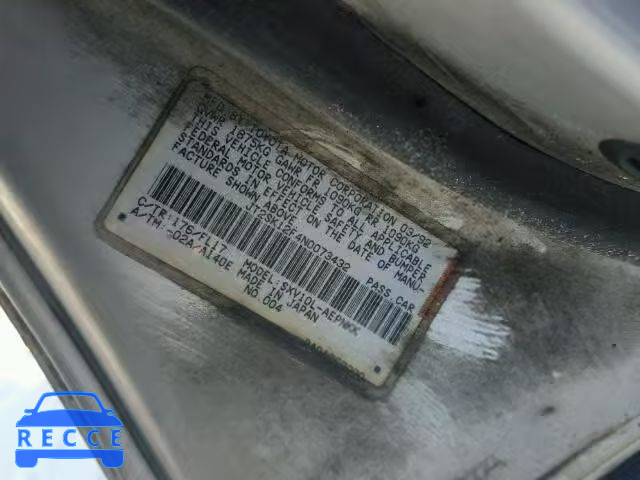 1992 TOYOTA CAMRY LE JT2SK12F4N0073432 image 9
