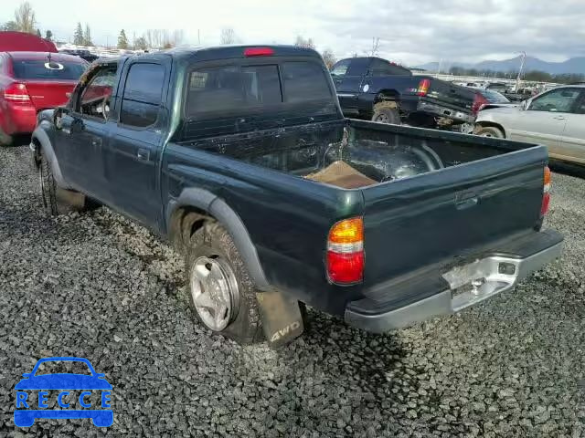 2001 TOYOTA TACOMA DOU 5TEHN72N91Z870515 image 2