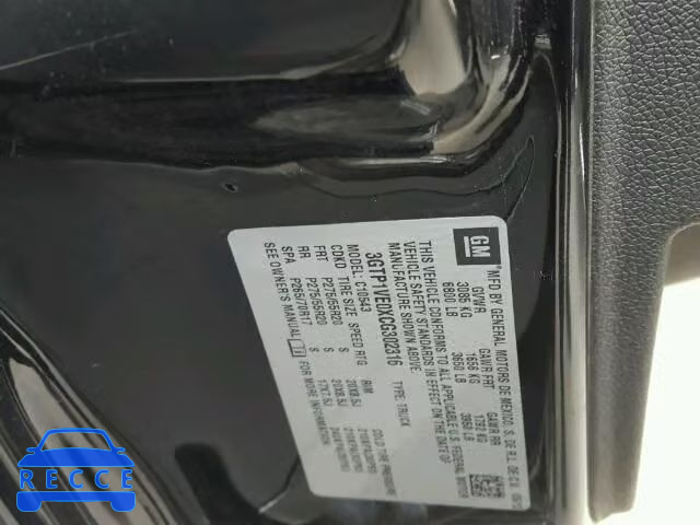 2012 GMC SIERRA C15 3GTP1VE0XCG302316 image 9