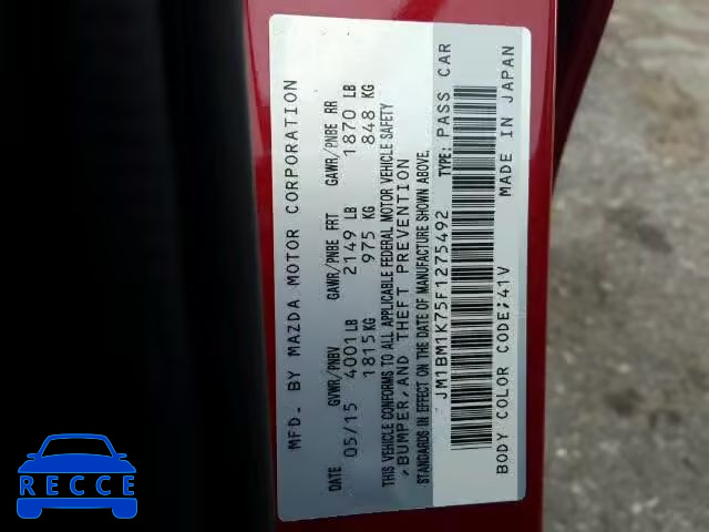 2015 MAZDA MAZDA3 SPO JM1BM1K75F1275492 image 9