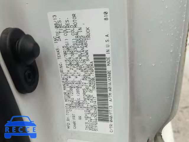 2013 TOYOTA TACOMA 5TFNX4CN3DX031417 image 9