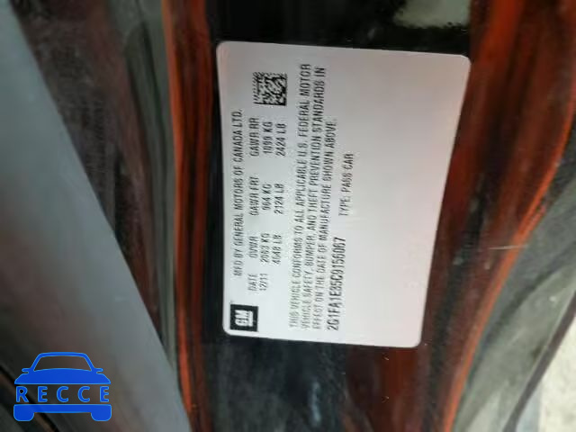 2012 CHEVROLET CAMARO LS 2G1FA1E35C9156067 зображення 9