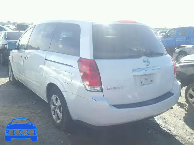 2008 NISSAN QUEST S/SE 5N1BV28U88N123584 image 2