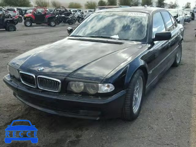 2000 BMW 740I WBAGG8345YDN75672 image 1