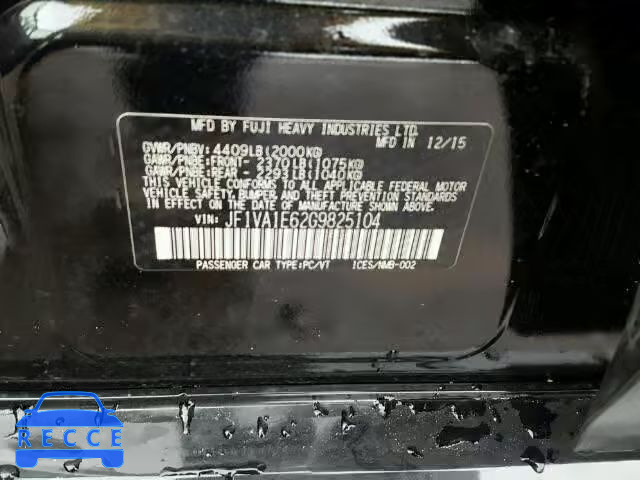 2016 SUBARU WRX PREMIU JF1VA1E62G9825104 Bild 9