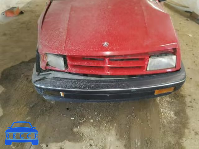 1991 DODGE SHADOW 3B3XP45K6MT595409 зображення 6