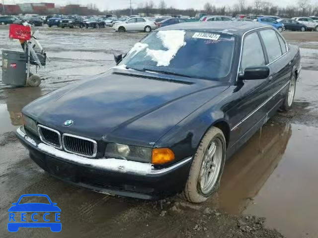 1998 BMW 750IL WBAGK2326WDH69525 image 1