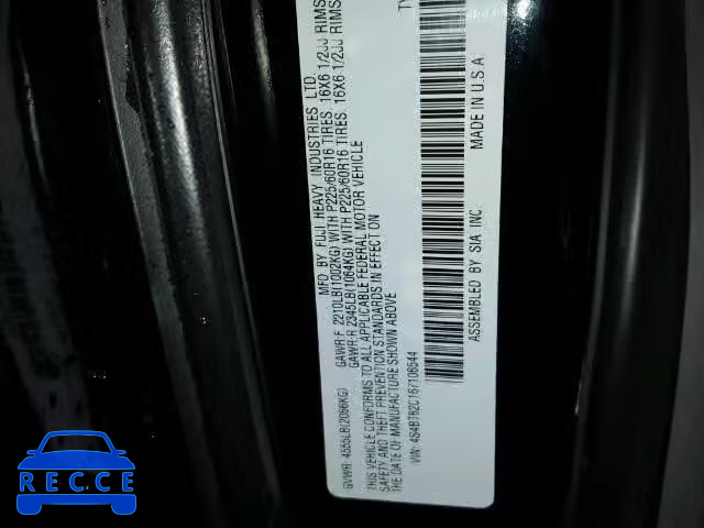 2006 SUBARU BAJA SPORT 4S4BT62C167106544 image 9