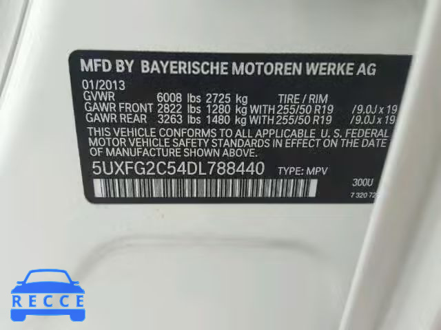 2013 BMW X6 XDRIVE3 5UXFG2C54DL788440 image 9