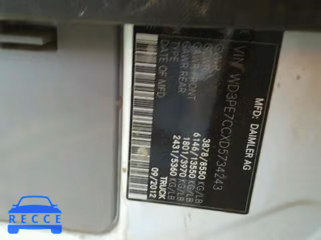 2013 MERCEDES-BENZ SPRINTER 2 WD3PE7CCXD5734243 image 9