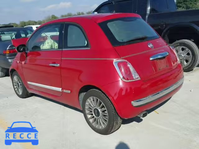 2012 FIAT 500 LOUNGE 3C3CFFCR6CT117747 image 2