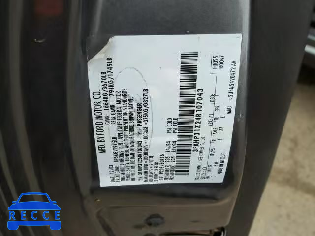 2004 FORD FOCUS ZX3 3FAHP31Z24R107043 image 9