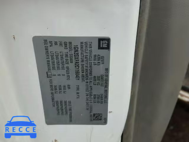 2012 CHEVROLET EXPRESS G3 1GNZGXFA2C1160401 image 9