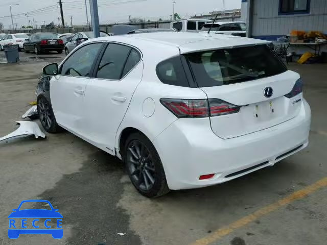 2012 LEXUS CT200H JTHKD5BH8C2080524 image 2