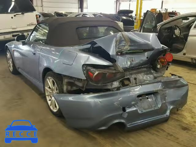 2005 HONDA S2000 JHMAP21435S000159 image 2