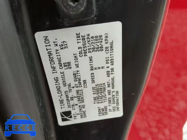 2001 SATURN SC2 1G8ZY127X1Z321440 image 9