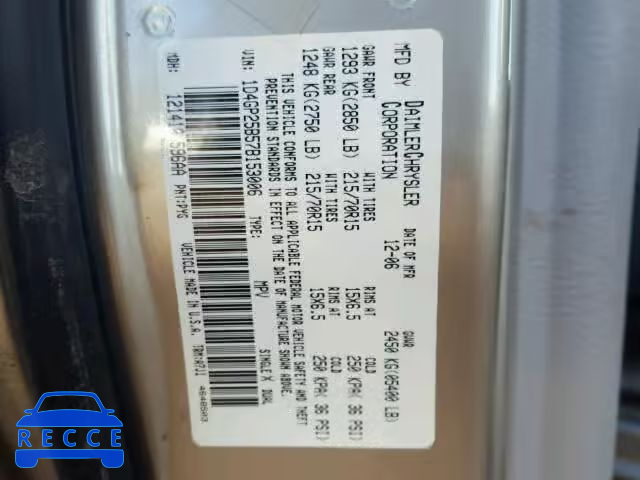 2007 DODGE CARAVAN SE 1D4GP25B57B153006 image 9