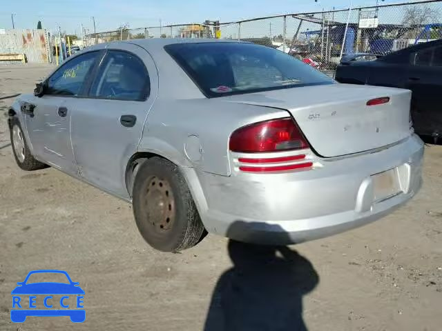 2003 DODGE STRATUS SE 1B3EL36X93N518930 зображення 2