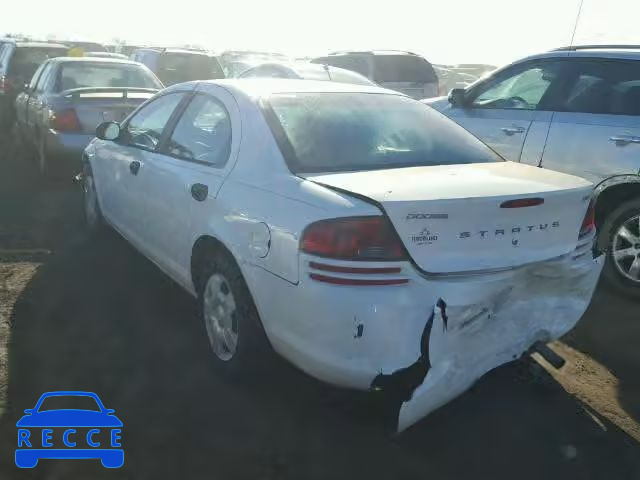 2003 DODGE STRATUS SE 1B3EL36X63N590801 image 2