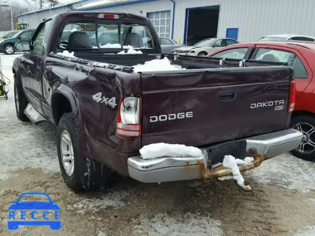 2004 DODGE DAKOTA SLT 1D7GG46N44S611363 зображення 2