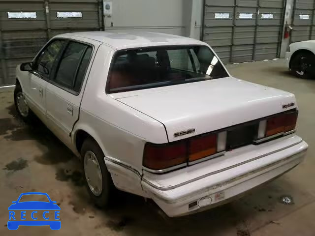 1991 DODGE SPIRIT 3B3XA46K4MT616466 зображення 2