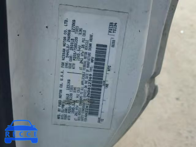 1998 NISSAN QUEST XE/G 4N2ZN1112WD812369 image 9