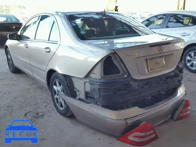 2001 MERCEDES-BENZ C240 WDBRF61J21F017928 зображення 2