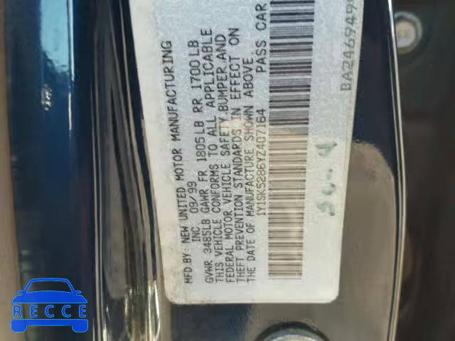 2000 CHEVROLET PRIZM/LSI 1Y1SK5286YZ407164 Bild 9