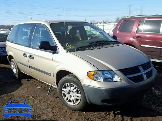 2007 DODGE CARAVAN SE 1D4GP25B57B117803 зображення 0