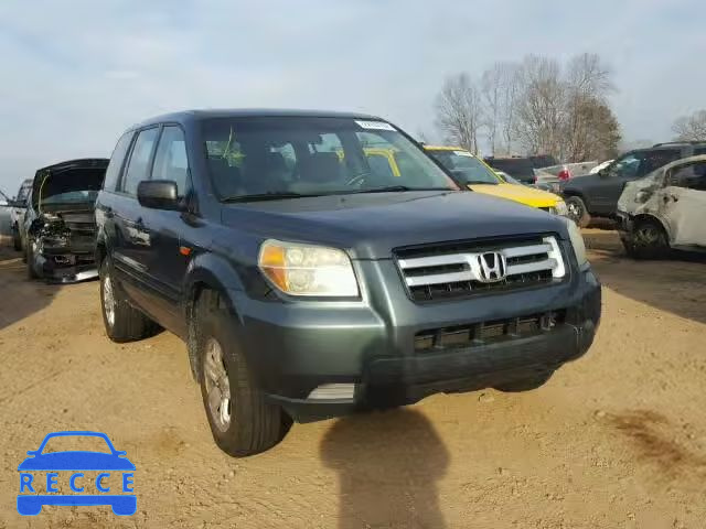 2006 HONDA PILOT LX 2HKYF181X6H509089 зображення 0