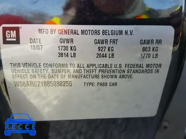 2008 SATURN ASTRA XE W08AR671885038255 image 9