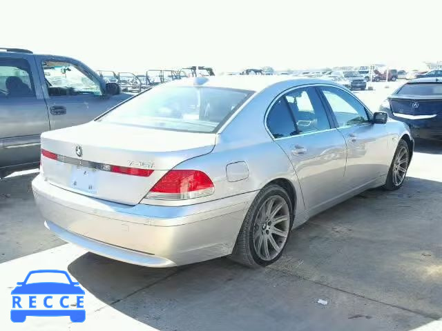 2004 BMW 745I WBAGL63544DP74165 зображення 3