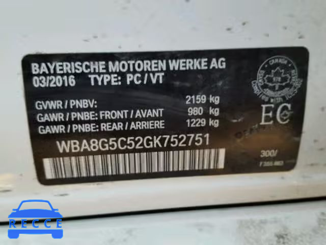 2016 BMW 328XI WBA8G5C52GK752751 image 9
