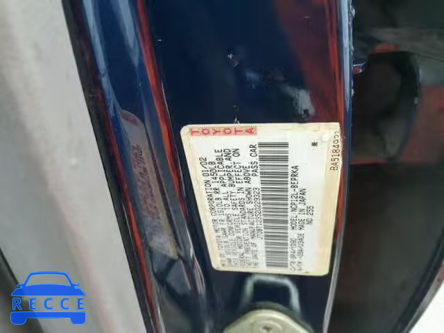 2002 TOYOTA ECHO JTDBT123520229323 image 9